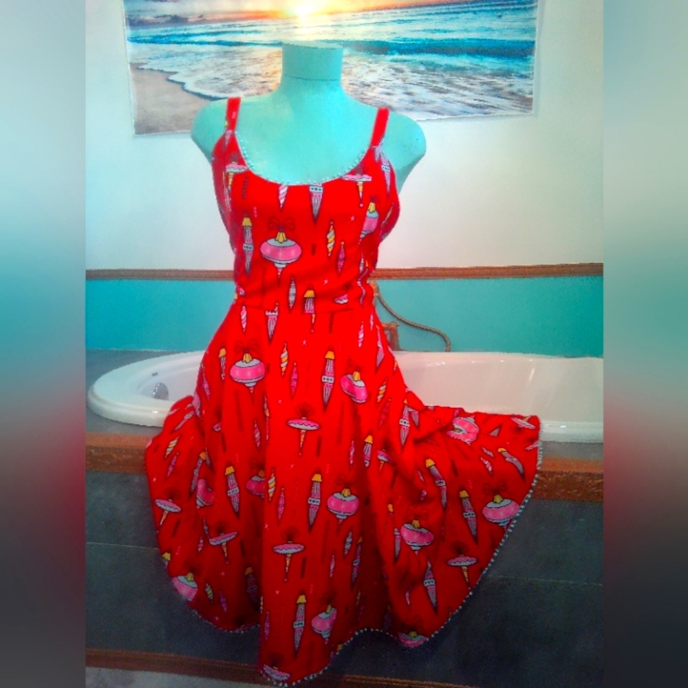 Red Sourpuss Christmas dress size XXL